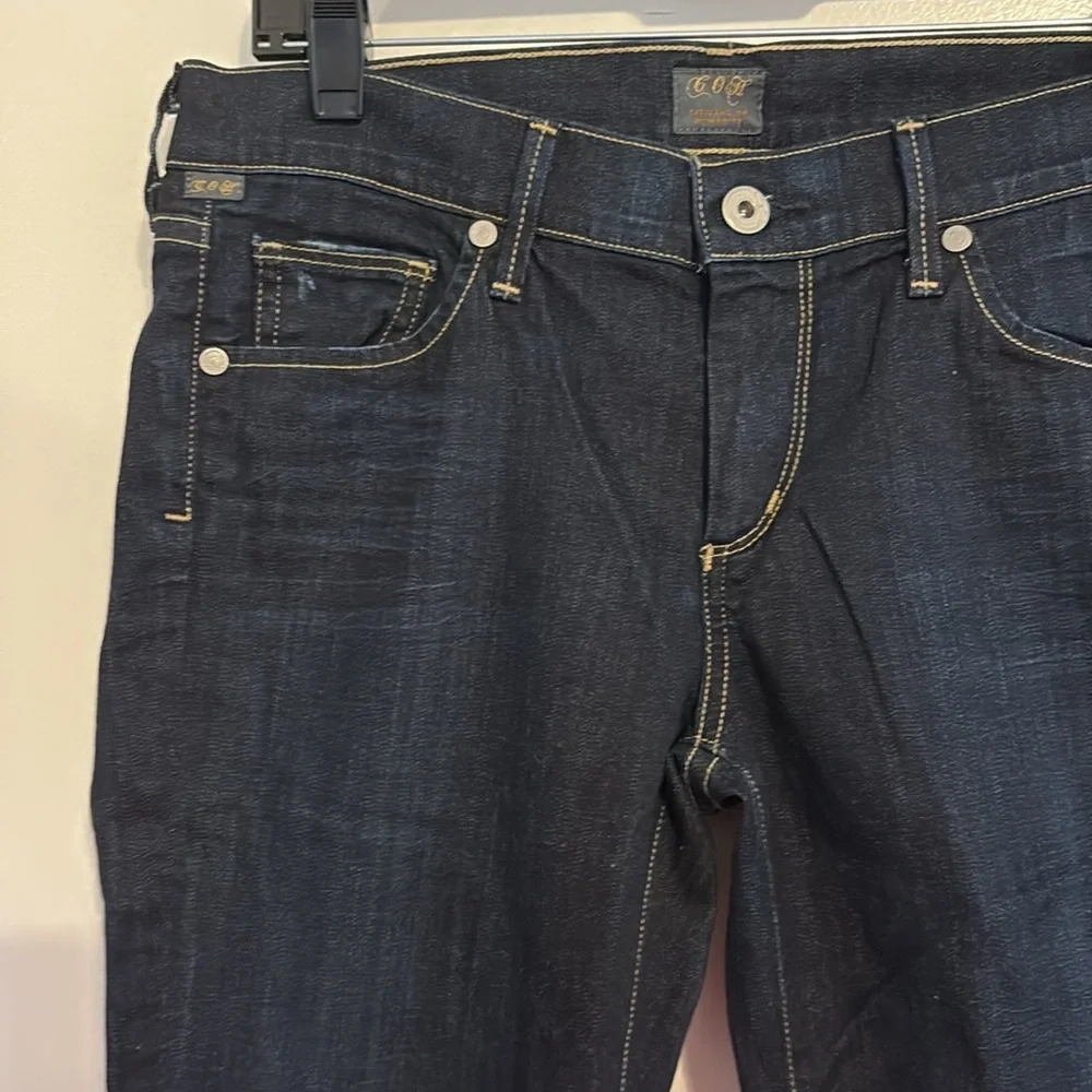 Citizens of Humanity Dark Wash Ava Low Rise Straight Leg Jeans 28 - Picture 3 of 13